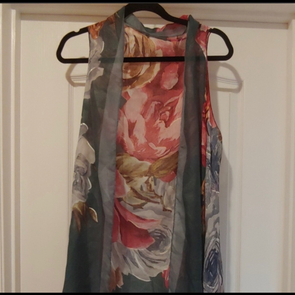Dress Barn scarf vest gorgeous